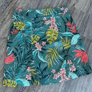 Rip Skirt Hawaii | Wrap Skirt Green Palm Print